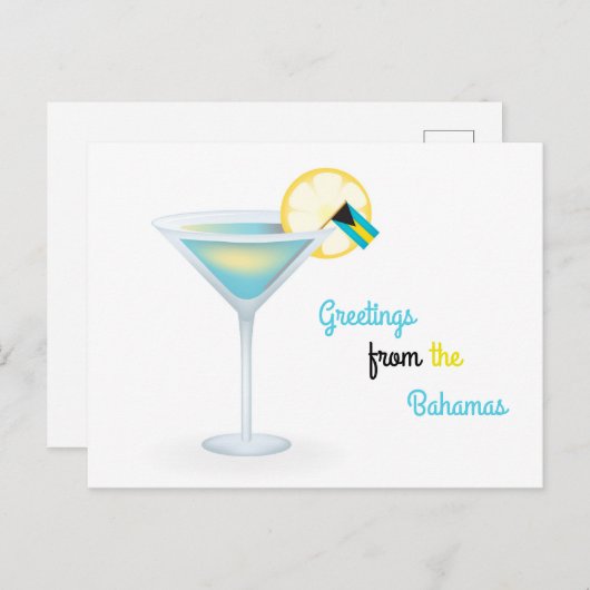 Groeten van de Kaart van de Vakantie van de (Voorkant / Achterkant)