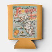  groeten van de kaart van Florida Blikjeskoeler (Achterkant)