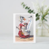 Groeten van de Kerstgans Briefkaart (Staand voorkant)