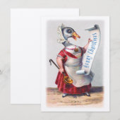 Groeten van de Kerstgans Kaart (Voorkant / Achterkant)