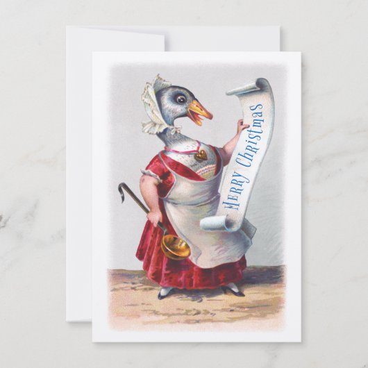 Groeten van de Kerstgans Kaart (Voorkant)