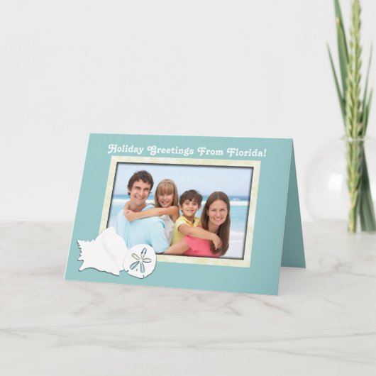 Groeten van de Kerstkaart van de Foto van Florida Feestdagen Kaart (Voorkant)