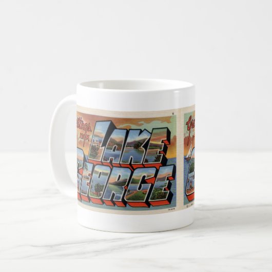 Groeten van de Mok van het Briefkaart van het Geor (Voorkant links)