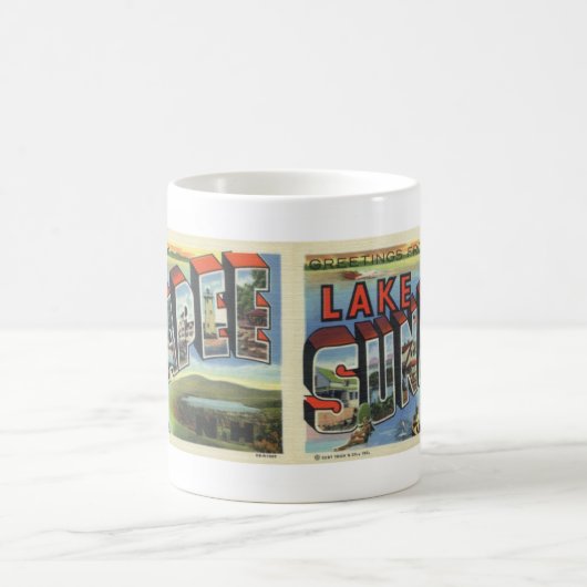 Groeten van de Mok van het  Briefkaart van het mee (Center)