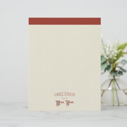 Groeten van de Noordpool Briefhoofd (Staand voorkant)