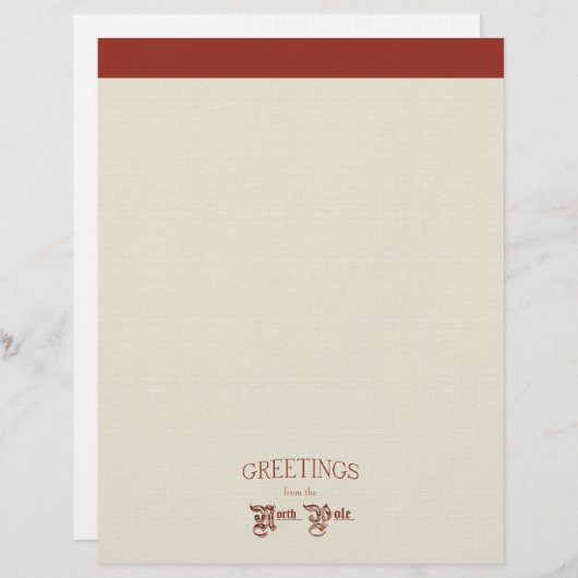 Groeten van de Noordpool Briefhoofd (Voorkant / Achterkant)