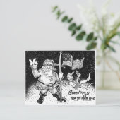 Groeten van de Noordpool Briefkaart (Staand voorkant)