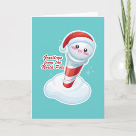 Groeten van de Noordpool Feestdagen Kaart