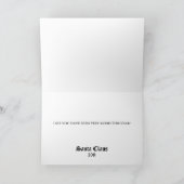 Groeten van de Noordpool Feestdagen Kaart (Binnen)