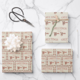 Groeten van de Noordpool Inpakpapier Vel