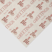 Groeten van de Noordpool Tissuepapier (Detail)