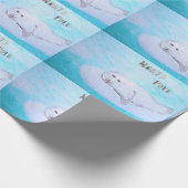 Groeten van de Noordpoolzeeën en de Baby zeeën Cadeaupapier (Hoek)