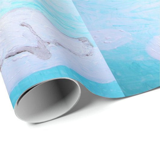 Groeten van de Noordpoolzeeën en de Baby zeeën Cadeaupapier (Rol Hoek)