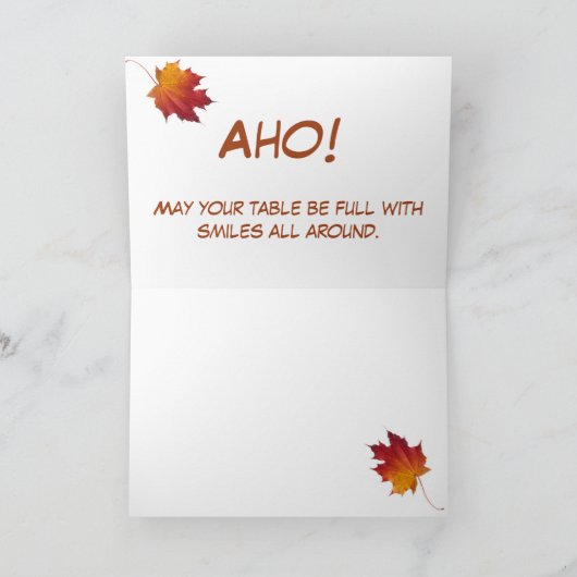 Groeten van de ochtend, Red Tail Hawk Feather Feestdagen Kaart (Binnen)