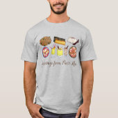 Groeten van de Puerto Rico Carribean Island Foods T-shirt (Voorkant)