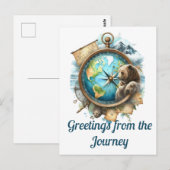 Groeten van de reis briefkaart (Voorkant / Achterkant)