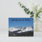 Groeten van de Rockies Briefkaart (Staand voorkant)