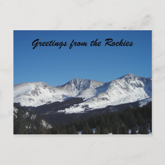 Groeten van de Rockies Briefkaart (Voorkant)