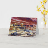 Groeten van de Rode Planet.  Kaart (Gele Bloem)