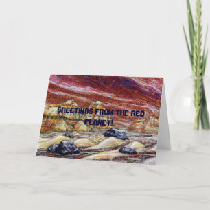 Groeten van de Rode Planet.  Kaart