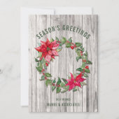 Groeten van de Rustic Business Season Persoonlijk Feestdagenkaart (Voorkant)