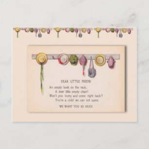 Groeten van de school, voor een ziek kind briefkaart