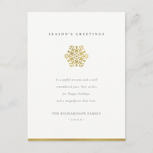 GROETEN VAN DE SEIZOENEN VAN HET KOORD VAN DE FEESTDAGENKAART (Voorkant)