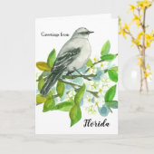 Groeten van de Spatie van de Spotlijster van Kaart (Gele Bloem)