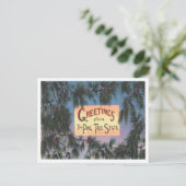 Groeten van de staat Pine Tree, Maine Travel Briefkaart (Staand voorkant)