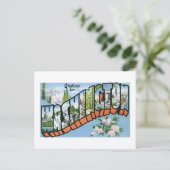 Groeten van de staat Washington.  postkaart (Staand voorkant)