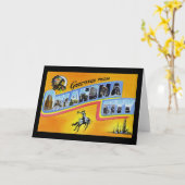 Groeten van de Stad Oklahoma van Oklahoma Kaart (Gele Bloem)