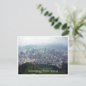 groeten van de stad seoul briefkaart (Staand voorkant)