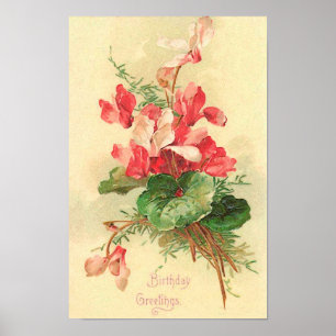 Groeten van de Verjaardag van de begonia de Poster
