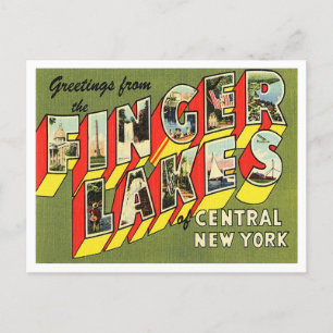 Groeten van de Vingermeren in Midden-New York Briefkaart