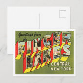 Groeten van de Vingermeren in Midden-New York Briefkaart (Voorkant / Achterkant)