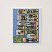Groeten van de Vintage North Carolina Legpuzzel (Verticaal)