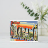 Groeten van de Vintage van Alabama Briefkaart (Staand voorkant)