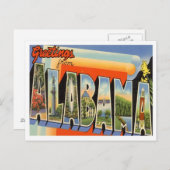 Groeten van de Vintage van Alabama Briefkaart (Voorkant / Achterkant)