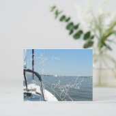 Groeten van de zeilboot van Annapolis Chesapeake B Briefkaart (Staand voorkant)