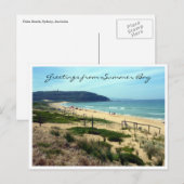 groeten van de zomerbaai briefkaart (Voorkant / Achterkant)