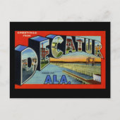 Groeten van Decatur Alabama Briefkaart (Voorkant)