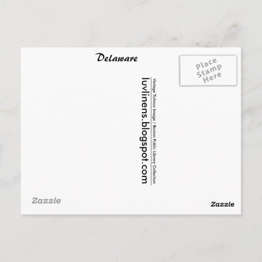 Groeten van Delaware Briefkaart (Achterkant)