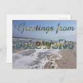 Groeten van Delaware State Flag Hearts USA Briefkaart (Voorkant / Achterkant)