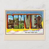 Groeten van Denver Large Letter Briefkaart (Voorkant)