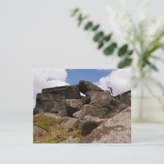 groeten van derbyshire briefkaart (Staand voorkant)