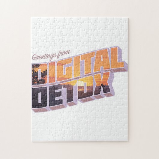 Groeten van Digital Detox Legpuzzel (Verticaal)