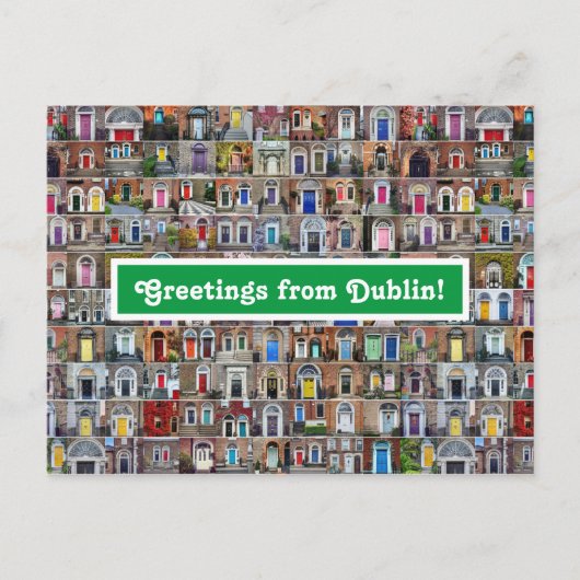 Groeten van Dublin Briefkaart (Voorkant)
