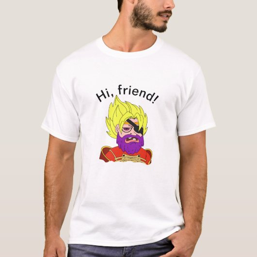 Groeten van een piraat t-shirt (Voorkant)