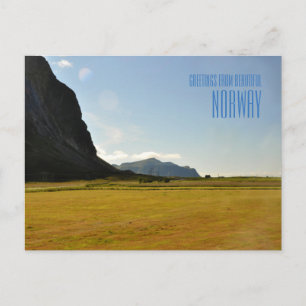 Groeten van een prachtige Noorwegen fotokaart Briefkaart