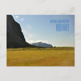 Groeten van een prachtige Noorwegen fotokaart Briefkaart